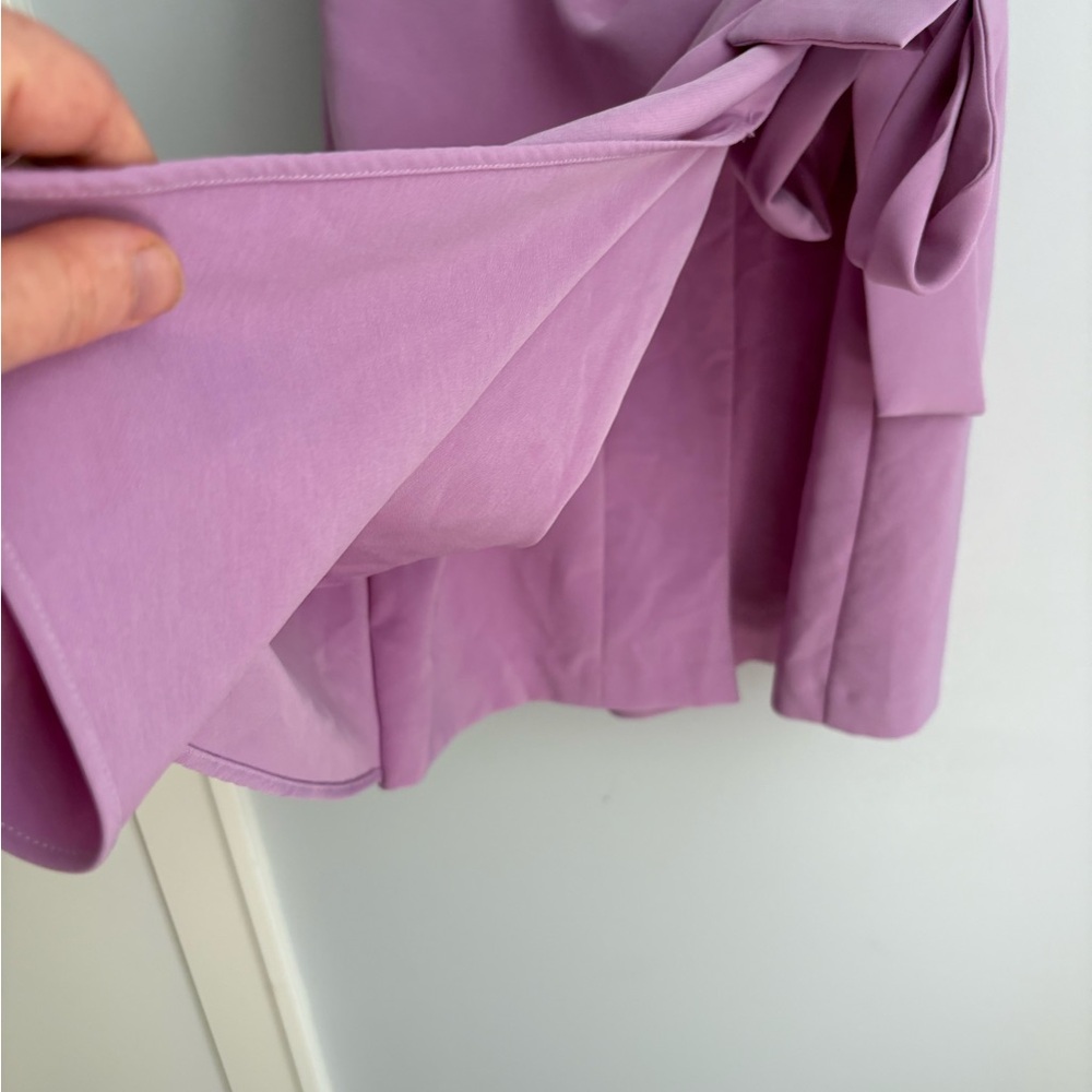 Zara Lilac Mini Wrap Skort Dress - Picture 10 of 10